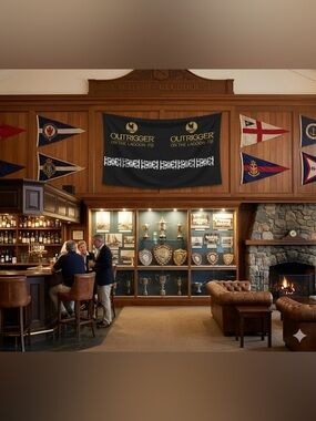 outrigger on the lagoon fiji banner flag tapestry souvenir Decor